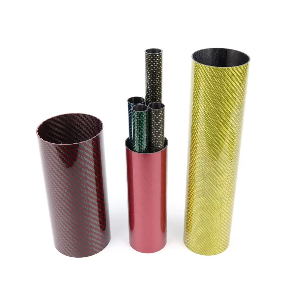 Colored Carbon Fiber Decorative Tubes factory